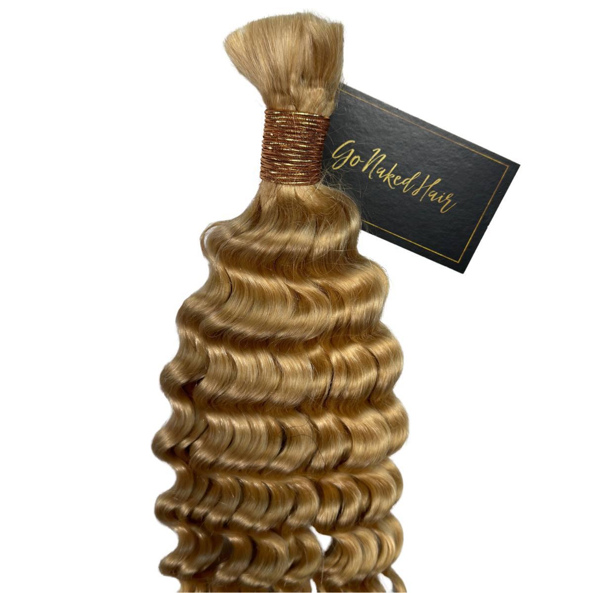 BLONDE DEEP WAVE BULK HAIR