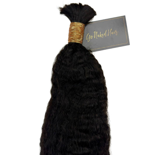 Kinky Straight Bulk Hair
