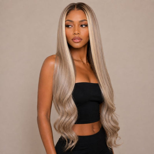 Alana Balayage Glueless HD Lace Raw Hair Wig