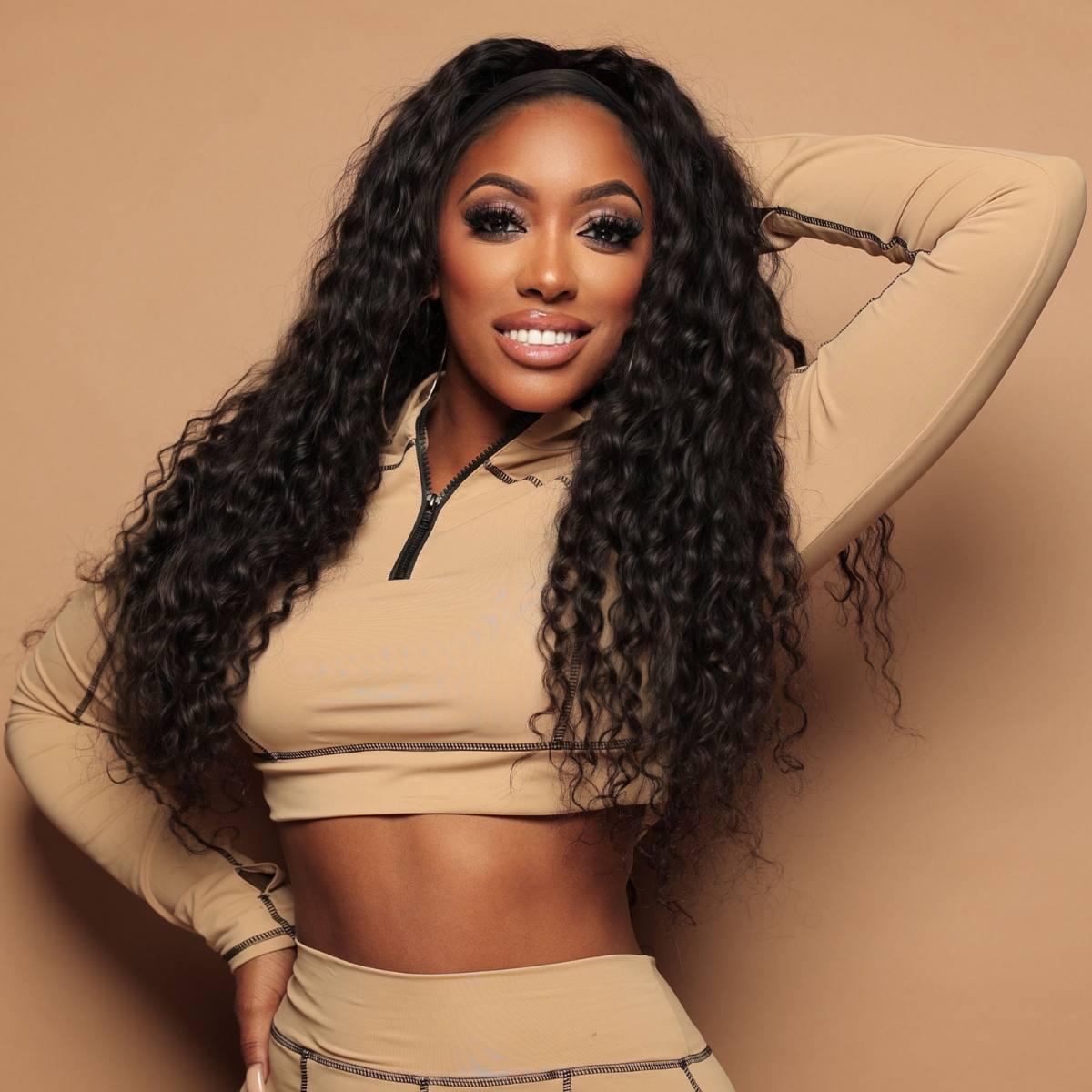 headband ocean wave wig