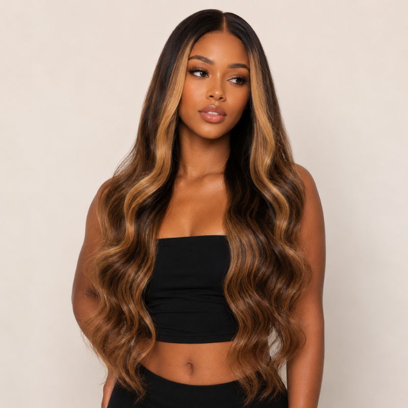 Maya Balayage Glueless HD Lace Raw Hair Wig