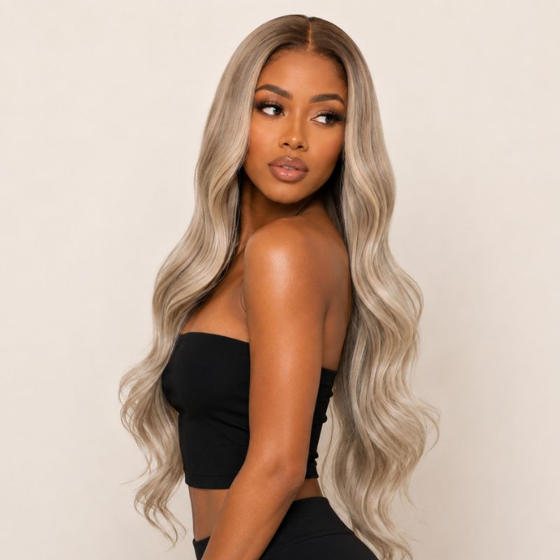 Natalia Balayage Glueless HD Lace Raw Hair Wig