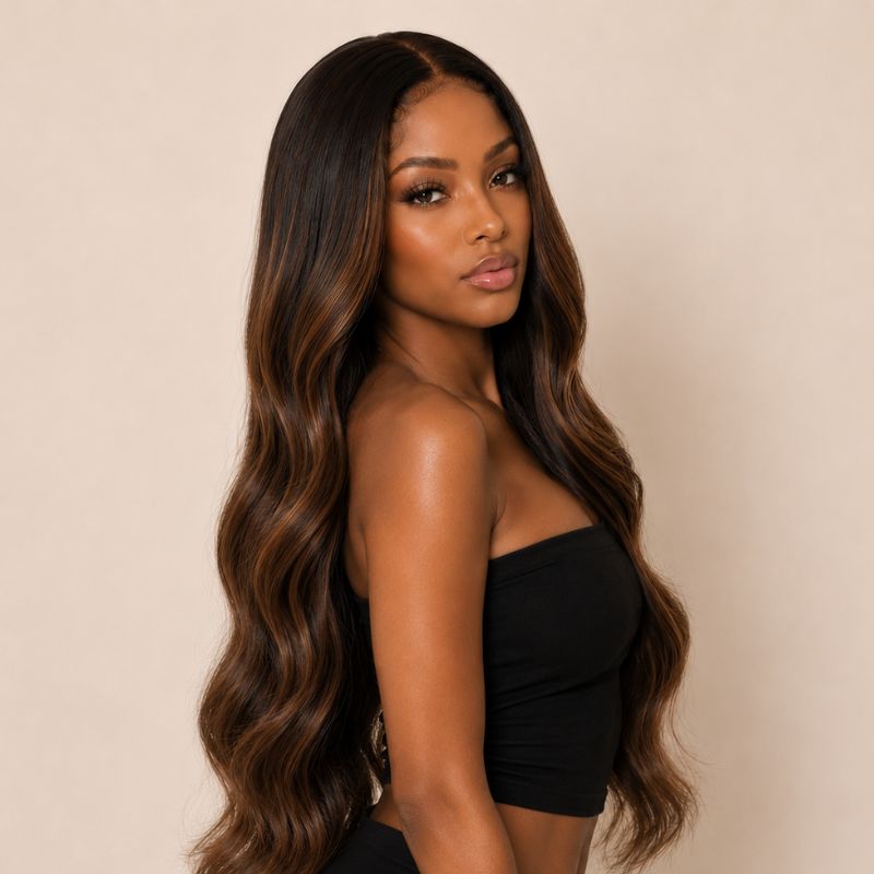 Savannah Balayage Glueless HD Lace Raw Hair Wig