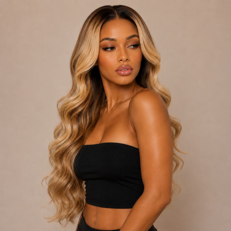Vivienne Balayage Glueless HD Lace Raw Hair Wig