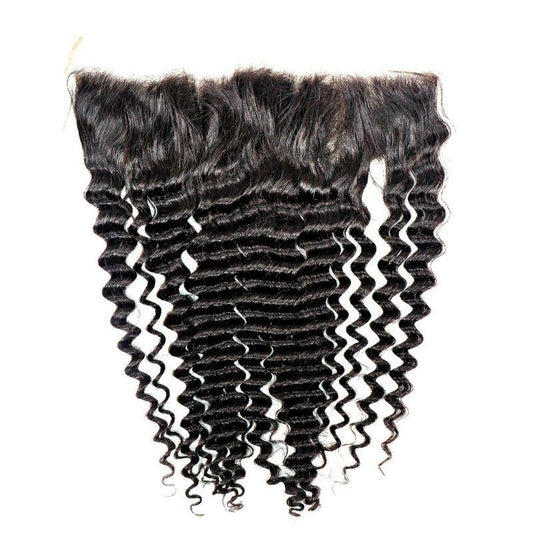 Transparent Brazilian Curly frontal piece