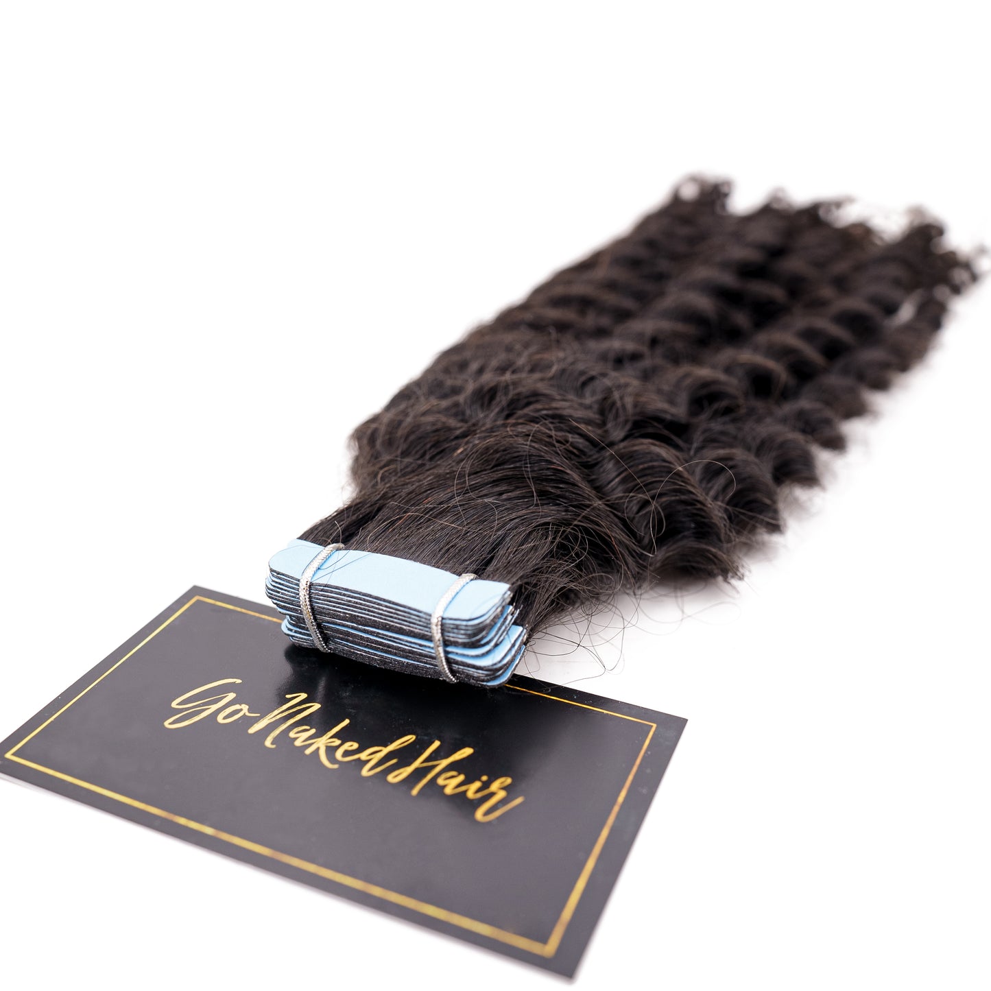 Top view of natural Textured 3B-3C Tape In Extensions