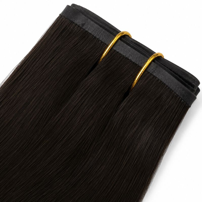 Seamless Clip-In Hair Extensions – 20" Off Black