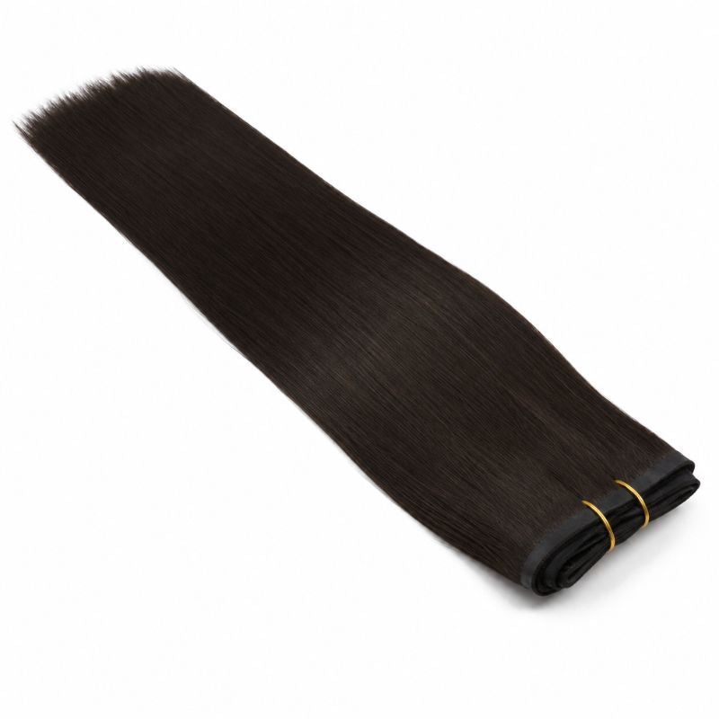 Seamless Clip-In Hair Extensions – 20" Off Black