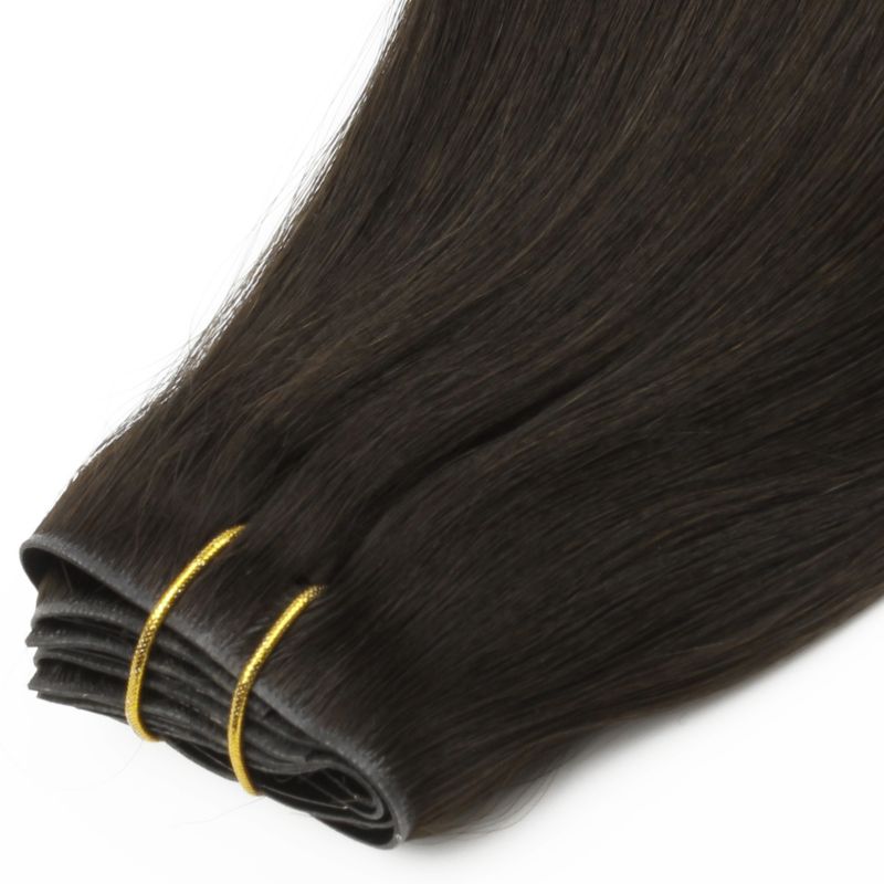 Invisible Clip-In Hair Extensions – 20" Off Black