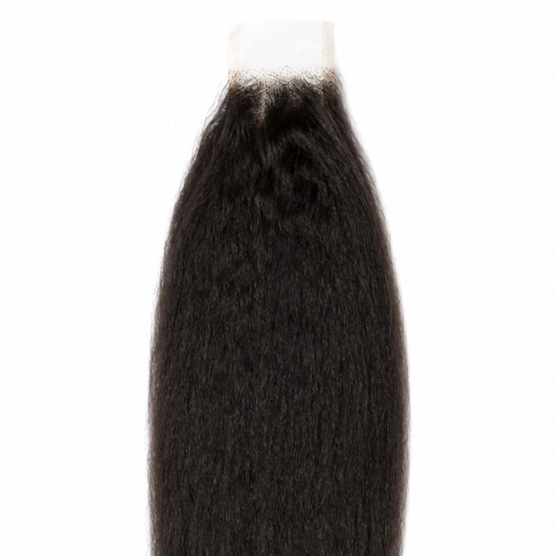 Kinky Straight 2x6 HD Lace Human Hair Closure