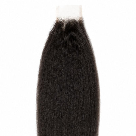 Kinky Straight 2x6 HD Lace Human Hair Closure