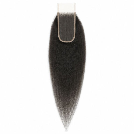 Kinky Straight 2x6 HD Lace Human Hair Closure