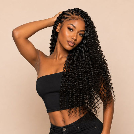Burmese Curly Feather Crochet Hair – 16"