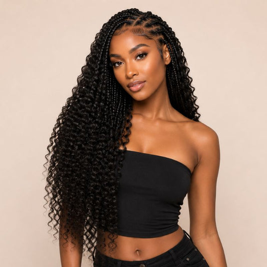 Burmese Curly Feather Crochet Hair – 20"