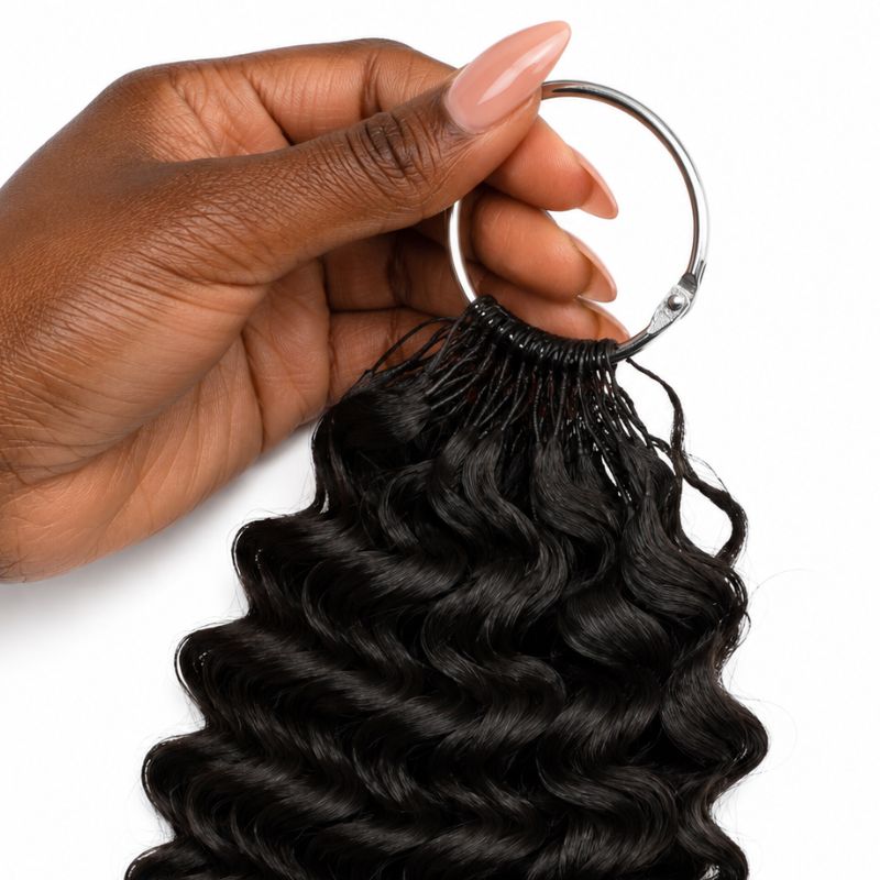 Deep Wave Feather Crochet Hair – 16"