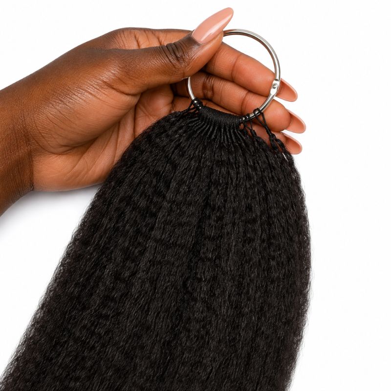 Kinky Straight Feather Crochet Hair – 16"