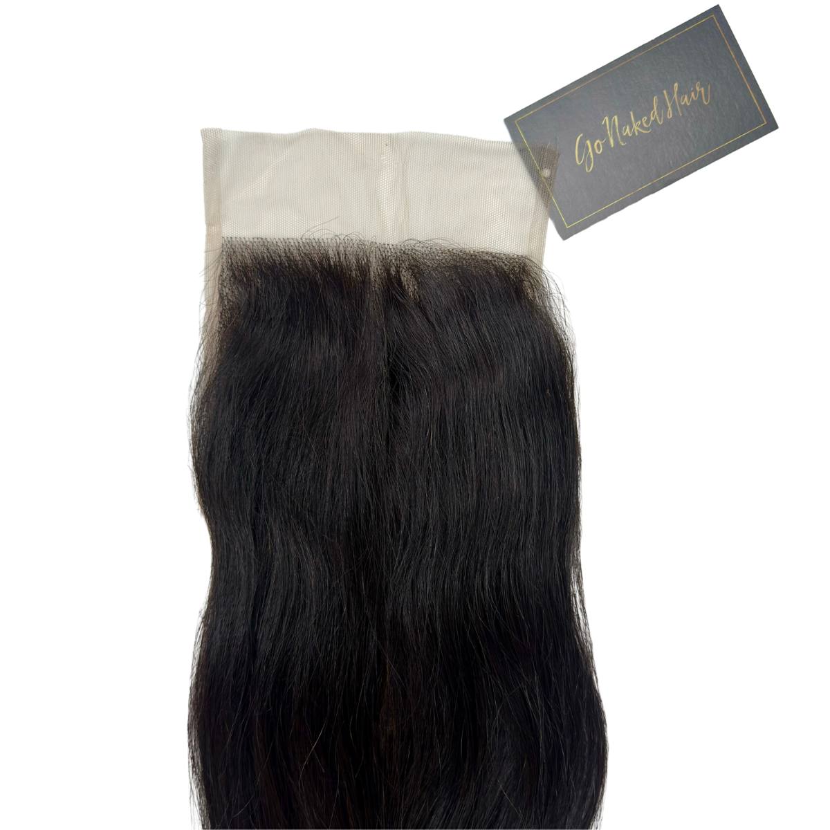 Raw Exclusive Straight 5x5 Swiss Lace Human Hair Closure
