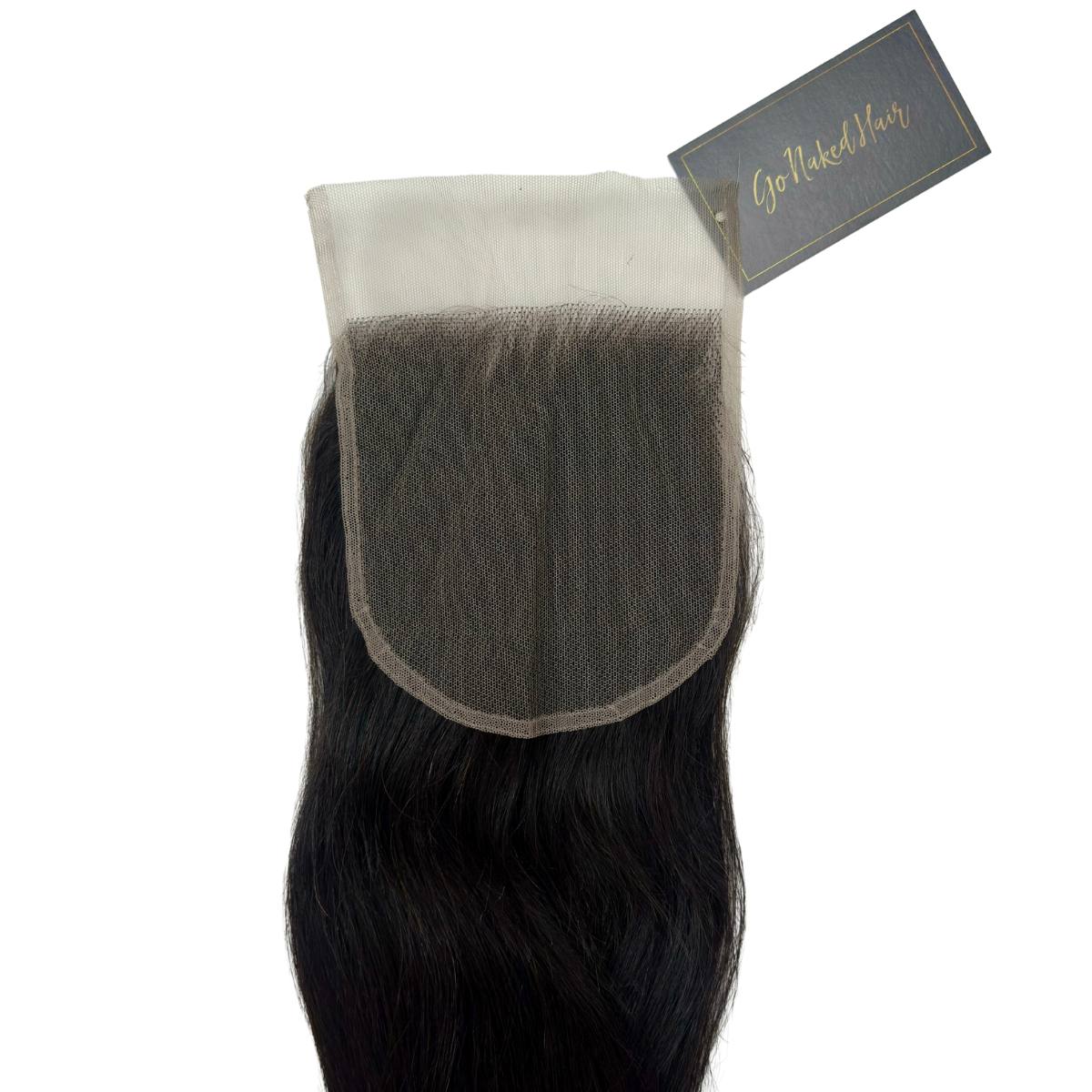 Raw Straight 5x5 Swiss Lace Human Hair Closure