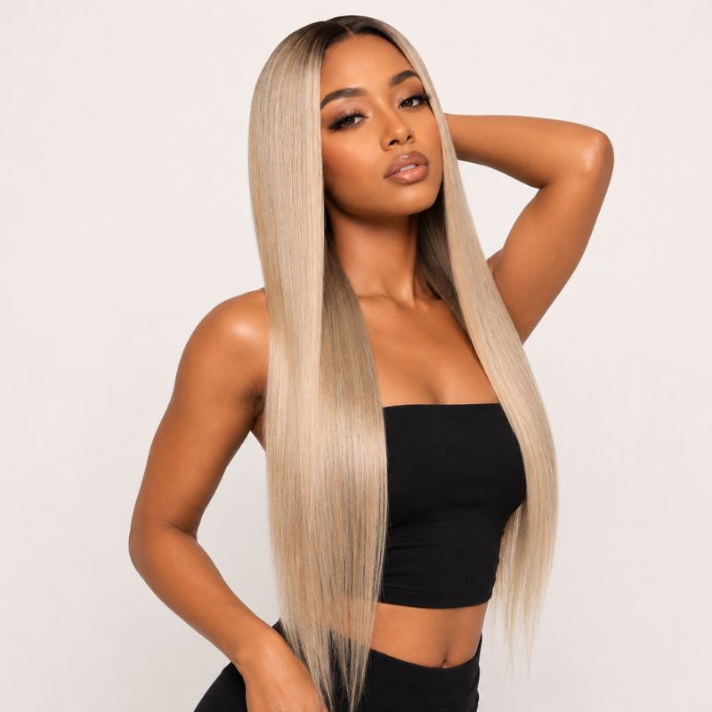 Reina Ombré Glueless HD Lace Raw Hair Wig