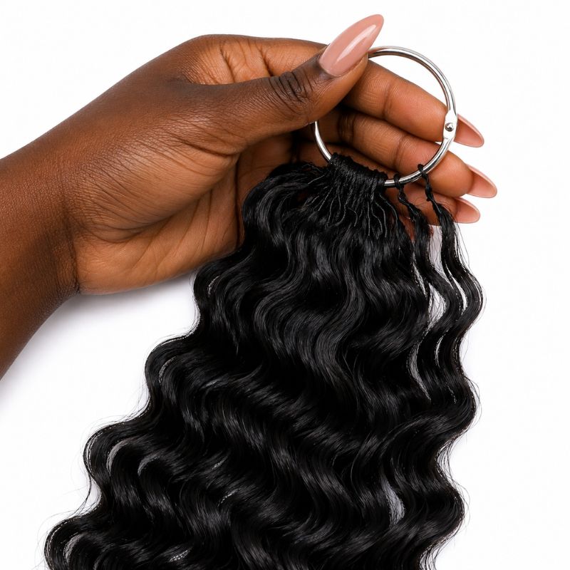 Water Wave Feather Crochet Hair – 20"