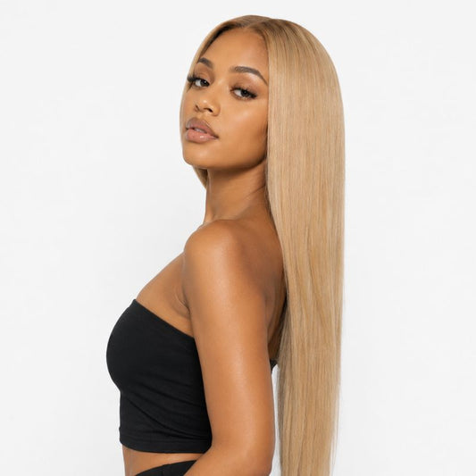Seamless Clip-In Hair Extensions – 20" Warm Honey