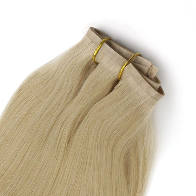 Seamless Clip-In Hair Extensions – 16" Warm Honey