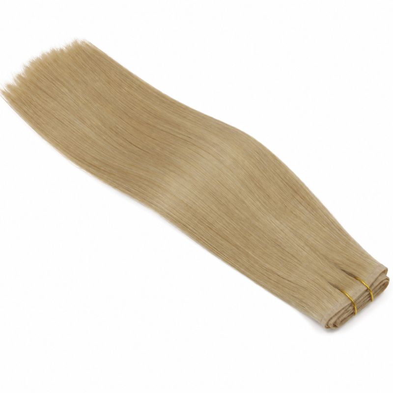 Seamless Clip-In Hair Extensions – 16" Warm Honey