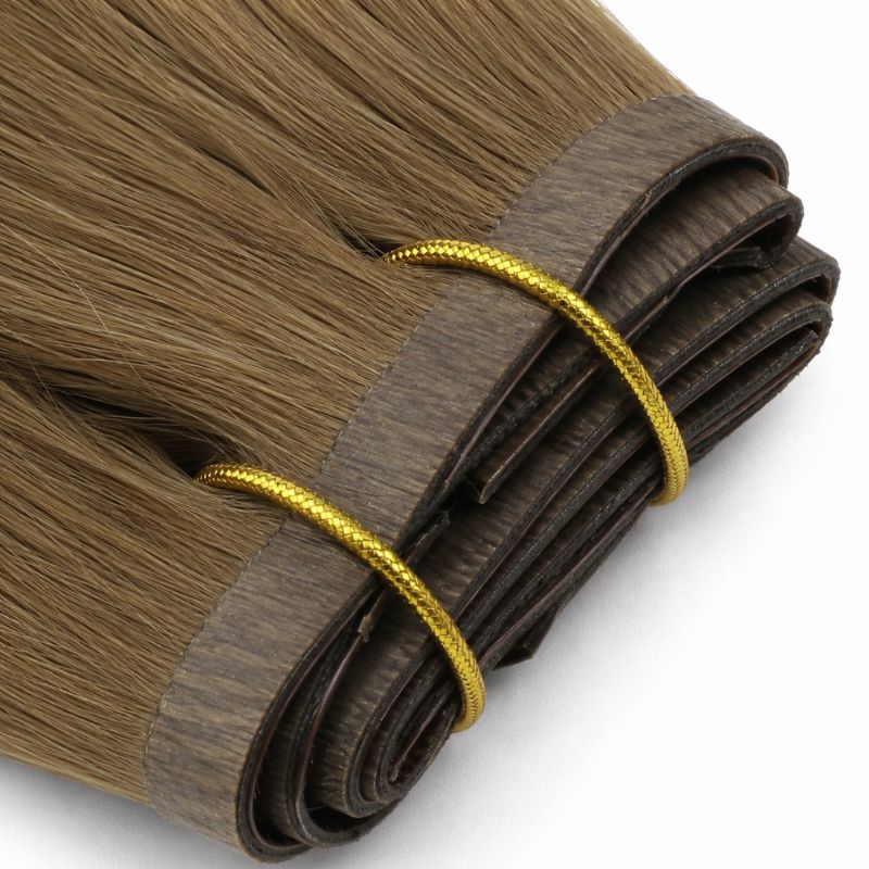Seamless Clip-In Hair Extensions – 16" Chestnut