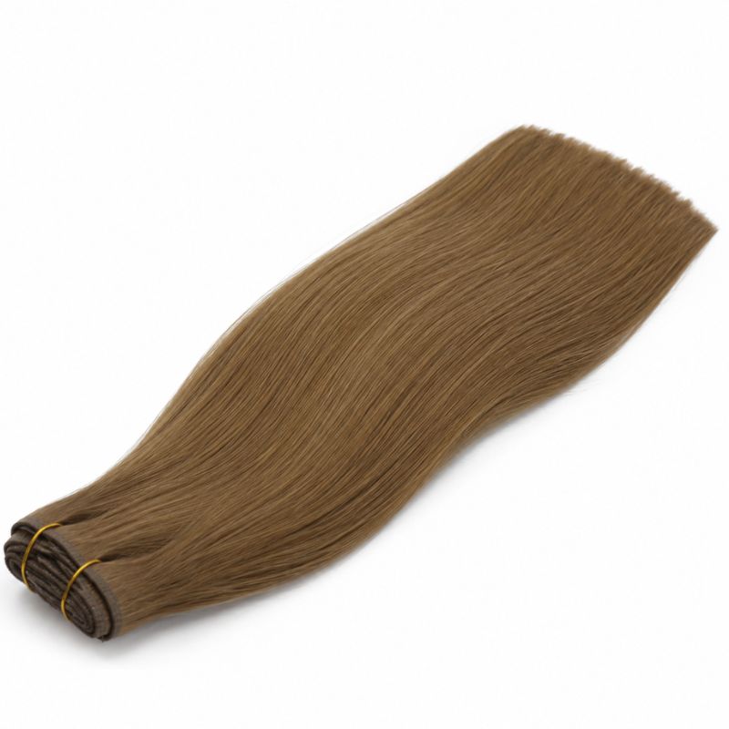 Seamless Clip-In Hair Extensions – 16" Chestnut