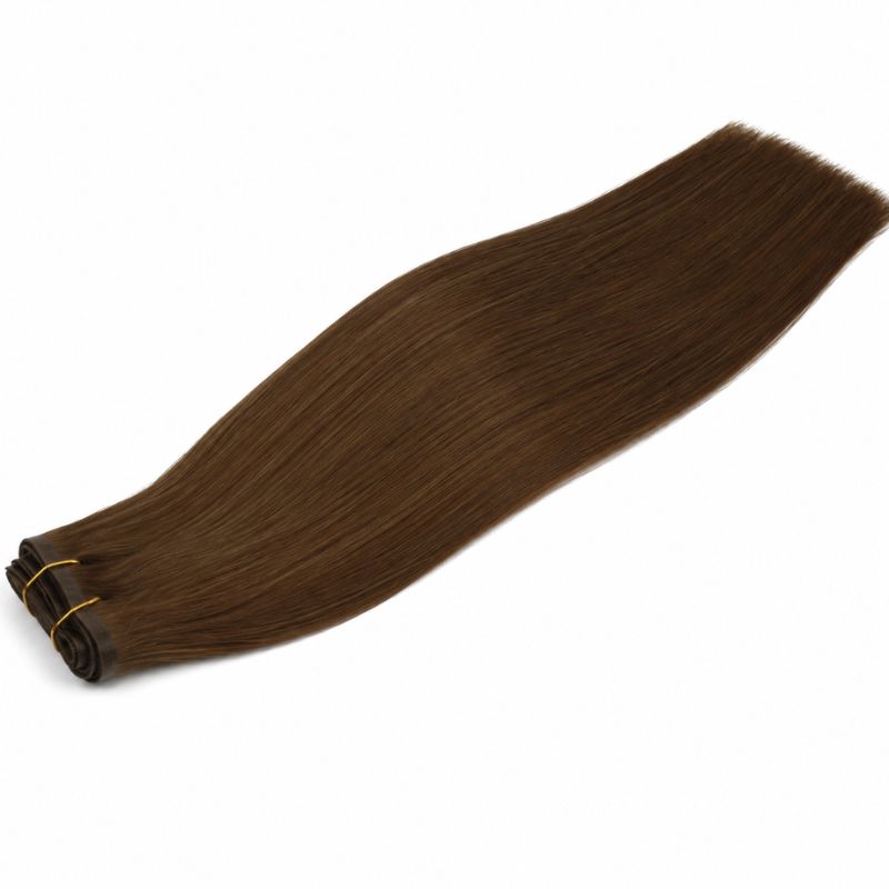 Seamless Clip-In Hair Extensions – 20" Chocolate Brown