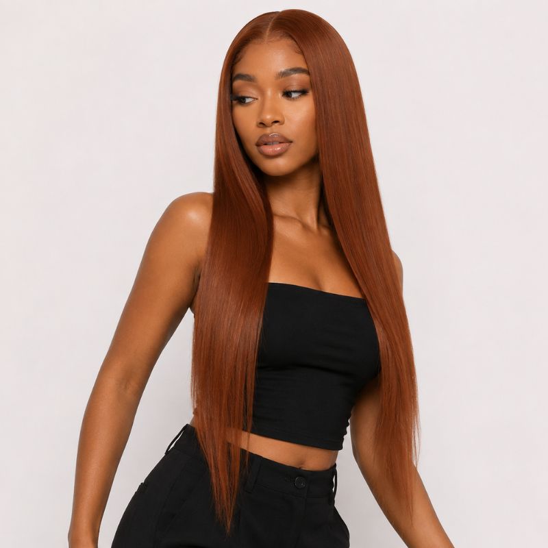 copper invisible clip in extensions