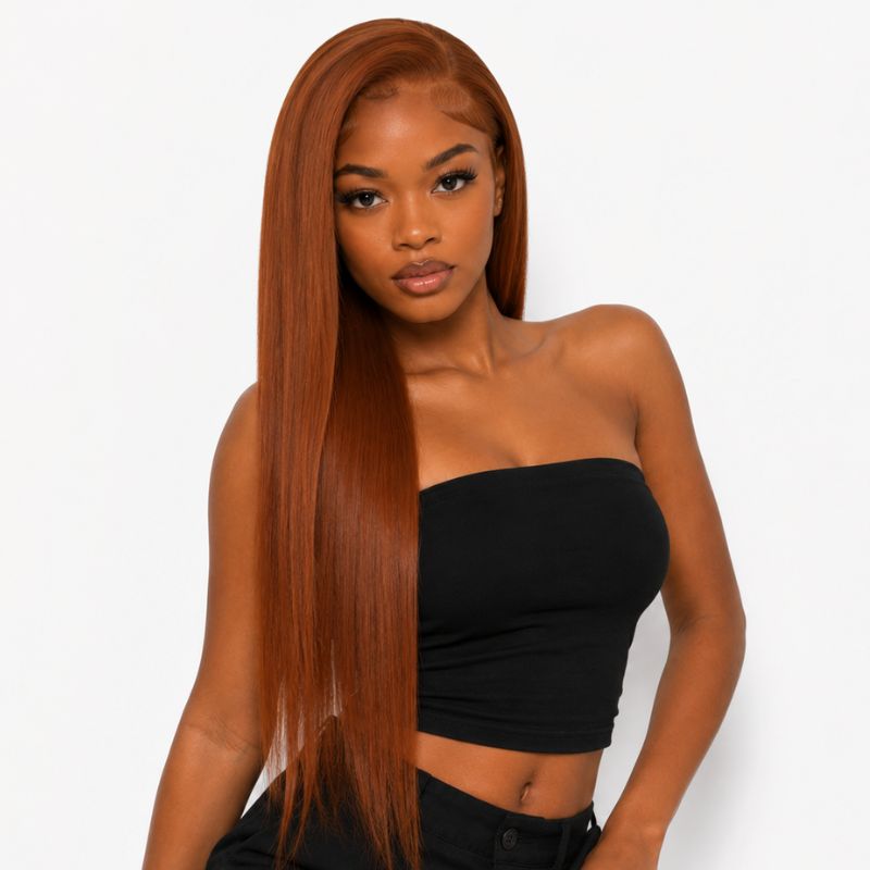 Seamless Clip-In Hair Extensions – 16" Copper