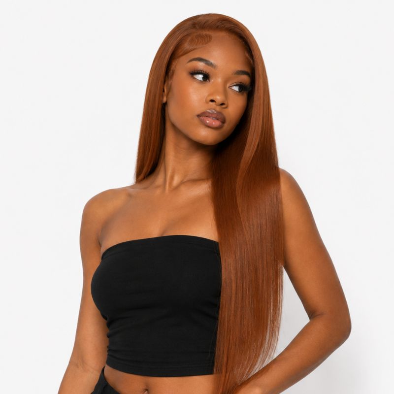Seamless Clip-In Hair Extensions – 20" Copper