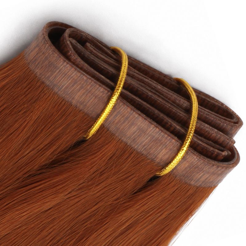 Seamless Clip-In Hair Extensions – 20" Copper