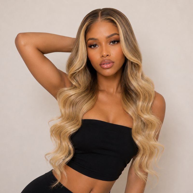 Kaia Balayage Glueless HD Lace Raw Hair Wig