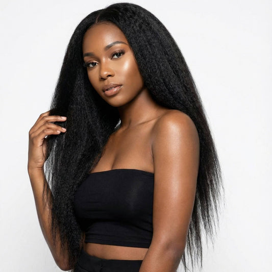 Brazilian Kinky Straight Human Hair Bundles