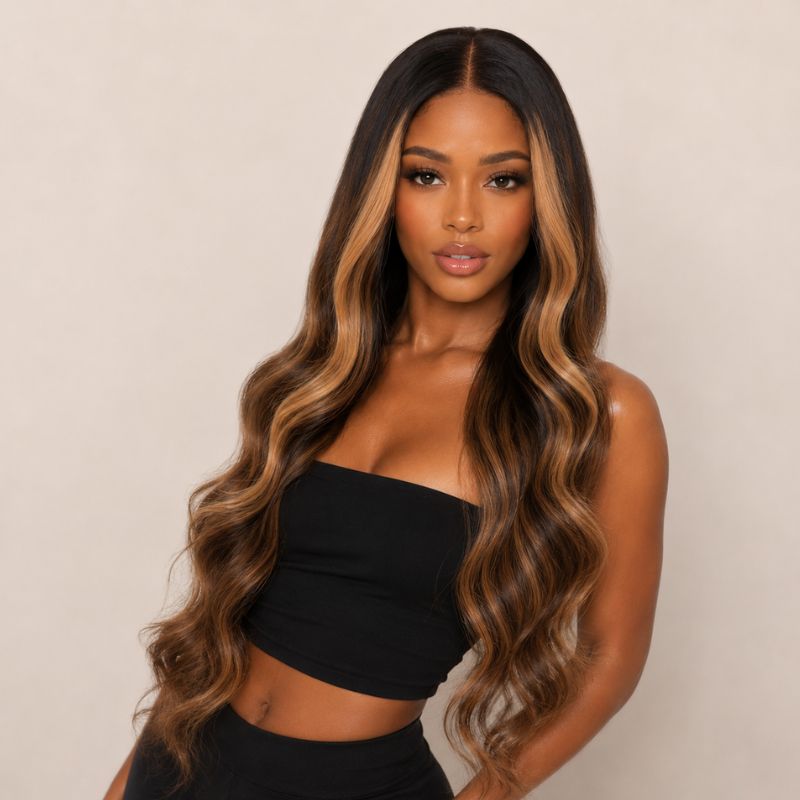 Maya Balayage Glueless HD Lace Raw Hair Wig
