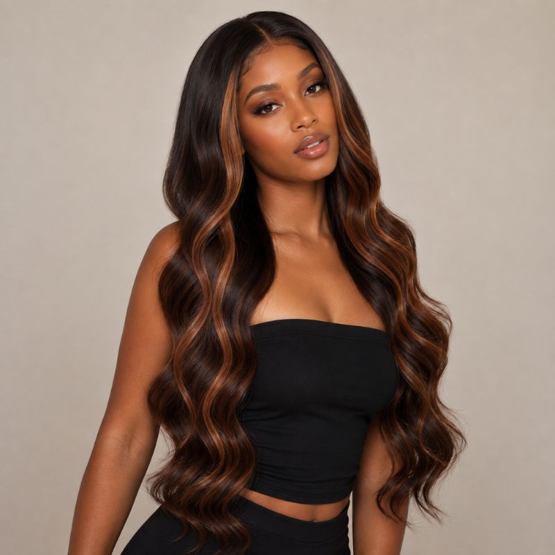 Paloma Balayage Glueless HD Lace Raw Hair Wig