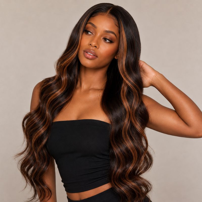 Paloma Balayage Glueless HD Lace Raw Hair Wig