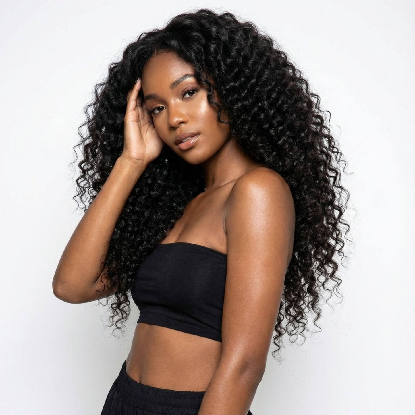 Raw Indian Curly Human Hair Bundle Deal