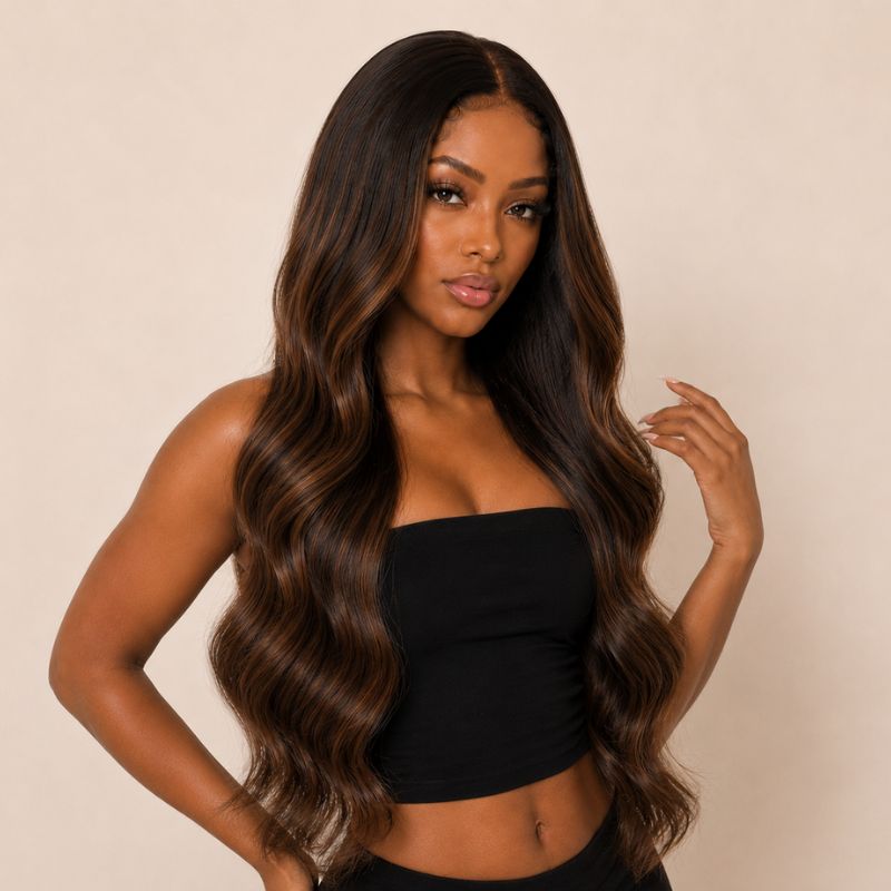 Savannah Balayage Glueless HD Lace Raw Hair Wig