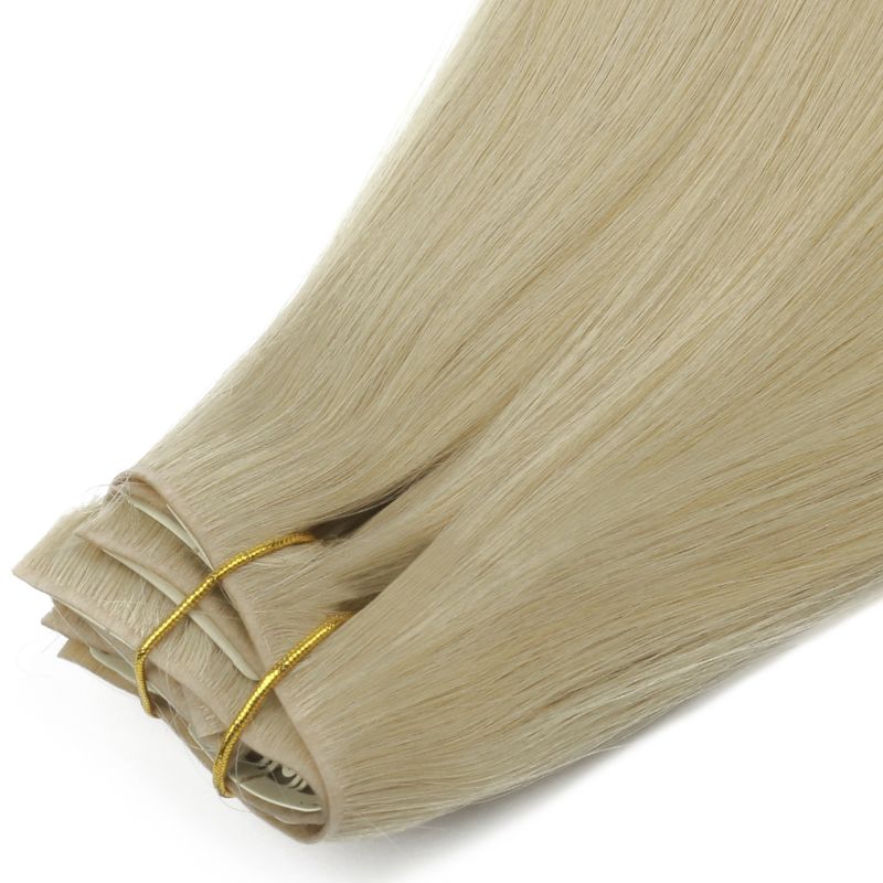 Invisible Clip-In Hair Extensions – 16" Warm Honey