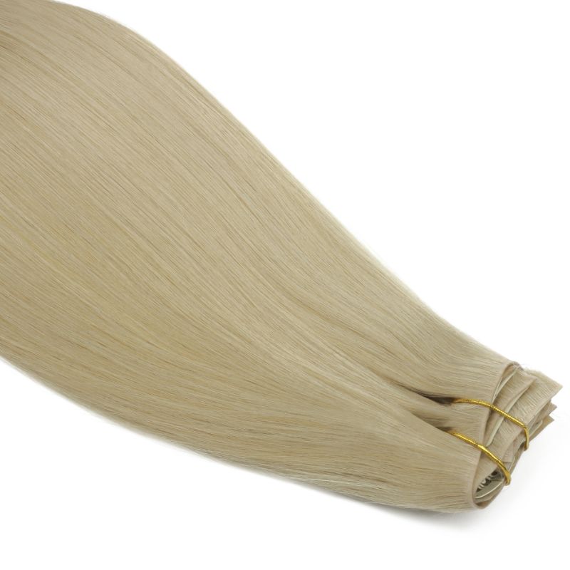 Invisible Clip-In Hair Extensions – 16" Warm Honey