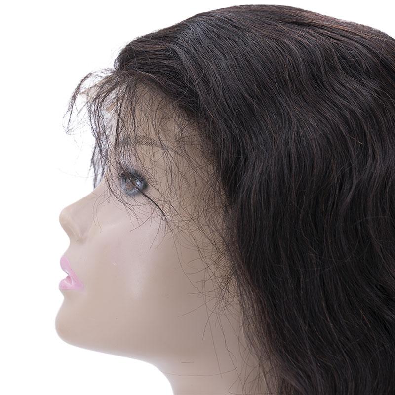 close up of loose wave lace front wig