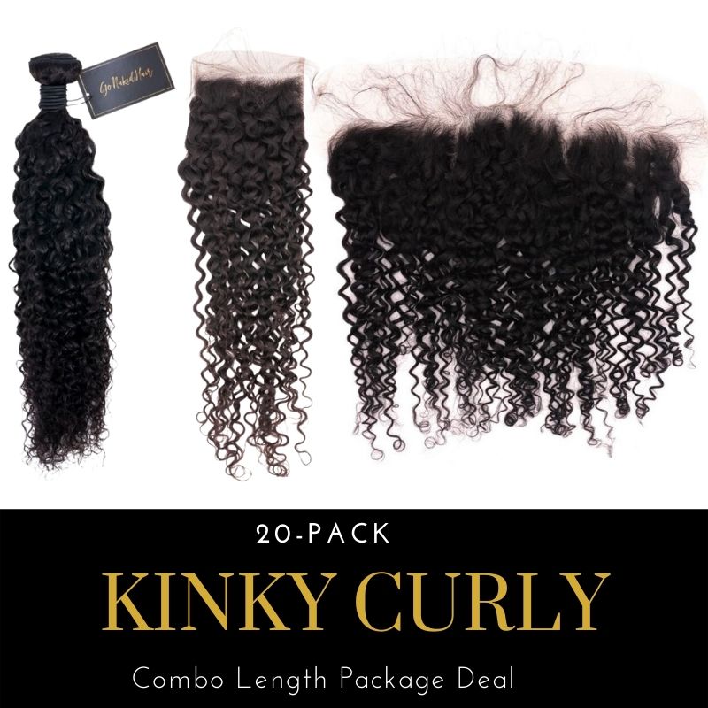 Kinky Curly variety length package deal