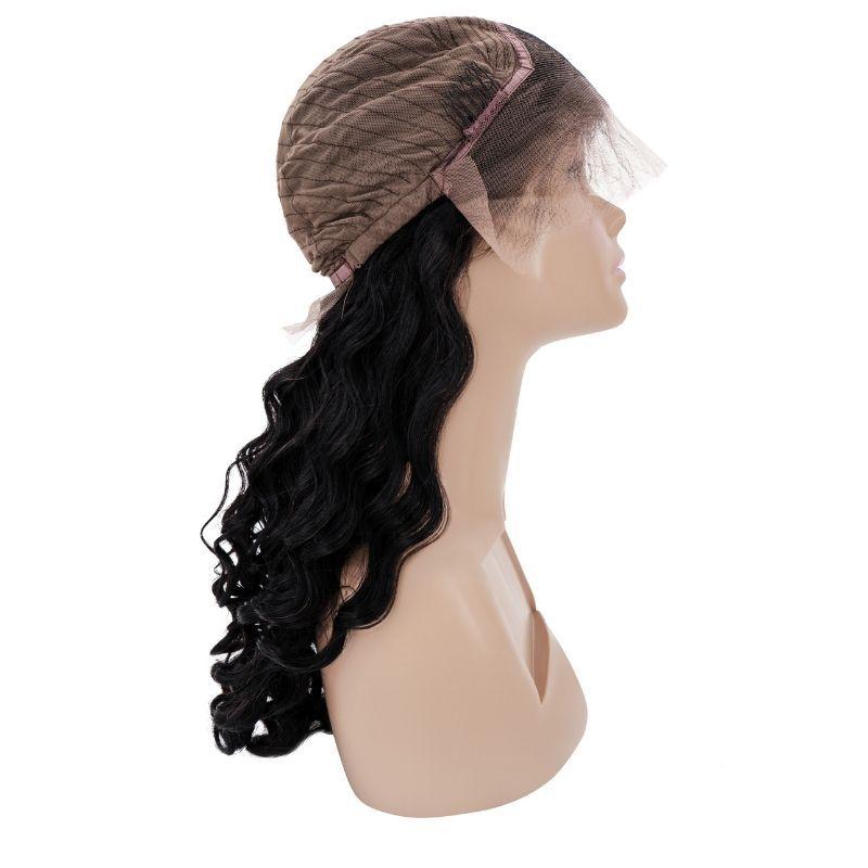 inside cap view of loose wave lace front wig
